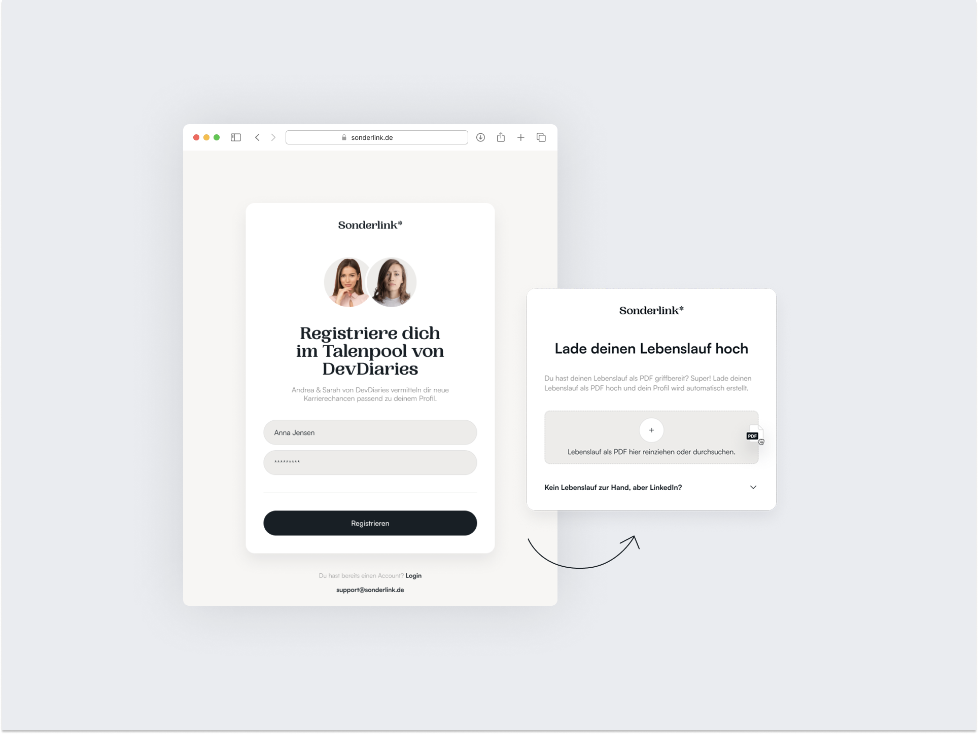 Full-width screenshot of the website